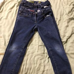 Crewcuts by J Crew girls size 10 jeans two pairs